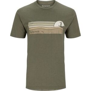 Simms Fishing Products Men’s Large Olive T-Shirt Outdoors 0011
